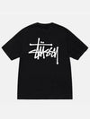 Basic Short Sleeve T-Shirt  Black - STUSSY - BALAAN 2