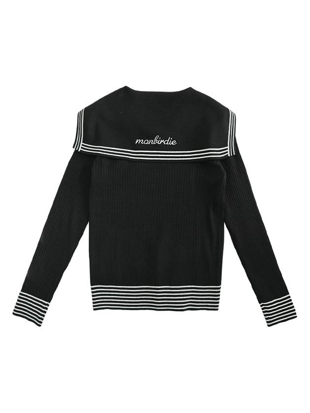 New sailor long sleeve knit BLACK - MONBIRDIE GOLF - BALAAN 2