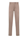 Slim Cut Cotton Blend Straight Pants Light Brown - EMPORIO ARMANI - BALAAN 2