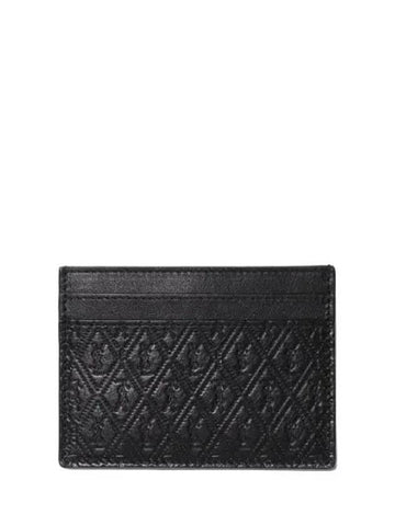 Pineapple Print Monogram Card Holder - SAINT LAURENT - BALAAN 1