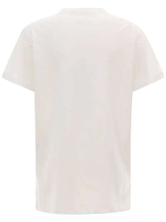 Aby Logo Short Sleeve T-Shirt White - ISABEL MARANT - BALAAN 4