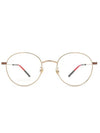 Eyewear Round Eyeglasses Gold - GUCCI - BALAAN 1