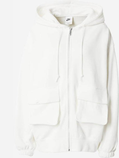 Sportswear Oversized Full Zip French Terry Zip Up Hoodie Light Orewood Brown - NIKE - BALAAN 2