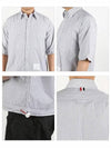 Striped Short Sleeve Shirt Navy - THOM BROWNE - BALAAN 4