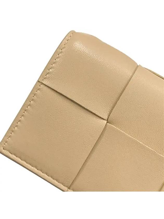 Intrecciato Flap Card Wallet Porridge - BOTTEGA VENETA - BALAAN 8