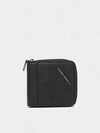 Logo Zipper Medium Half Wallet Black - GOLDEN GOOSE - BALAAN 2