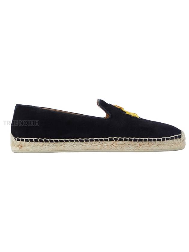 Nanu Logo Espadrilles Black - CHRISTIAN LOUBOUTIN - BALAAN.