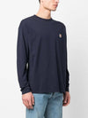 Fox Head Patch Regular Long Sleeve T-Shirt Navy - MAISON KITSUNE - BALAAN 3