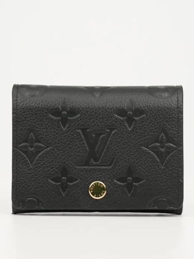 Louis Vuitton Business Card Holder Monogram Embossed Leather Black M58456 - HERMES - BALAAN 1