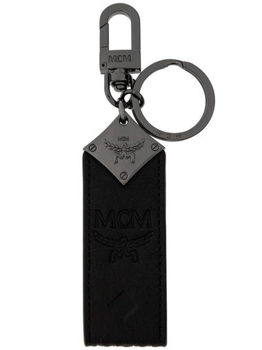 MCM Leather Keychain, Men's, Black - MCM - BALAAN 1