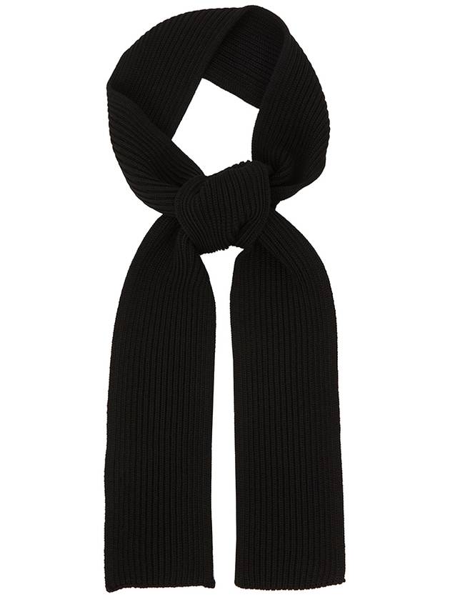 SCARF BLACK wool muffler scarf - ANDERSEN-ANDERSEN - BALAAN 3