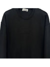 Embroidered Logo Sweatshirt Black - STONE ISLAND - BALAAN 4