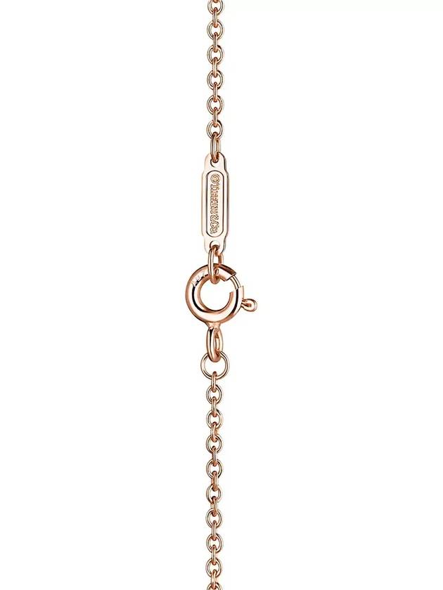 Tiffany T diamond double chain bracelet rose gold 62355646 - TIFFANY & CO. - BALAAN 3