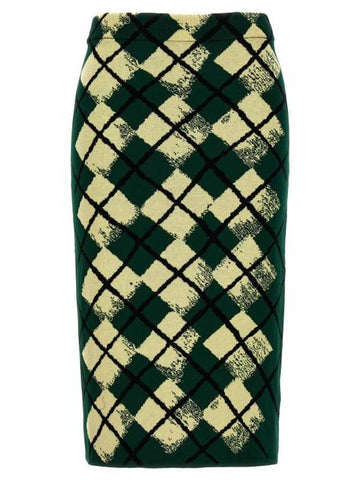 Skirt 8081136IVY Green - BURBERRY - BALAAN 1