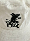 AU Australia RAT Bucket Hat ST731008 Washed White S M - STUSSY - BALAAN 3