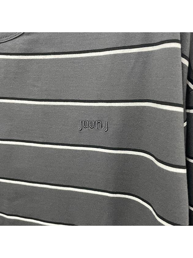 Cotton striped long sleeve t-shirt gray JC3741P043 - JUUN.J - BALAAN 5