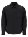 Men's Logo Long Sleeve Shirt Black - MONCLER - BALAAN 2