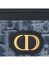 30 Montagne 5 Slot Denim Card Wallet Blue - DIOR - BALAAN 4