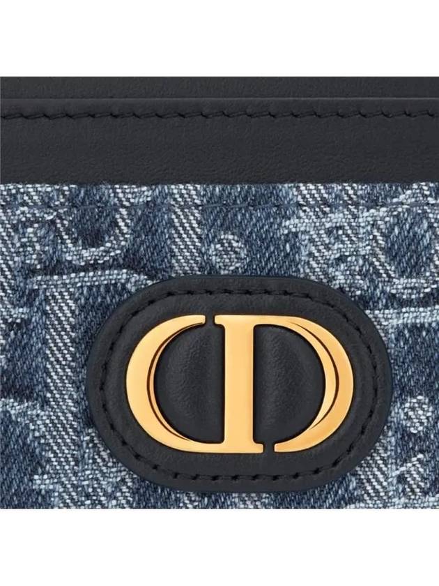 30 Montagne 5 Slot Denim Card Wallet Blue - DIOR - BALAAN 4