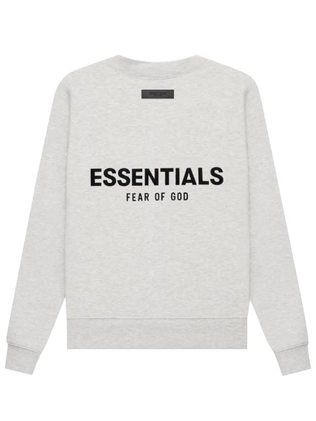 Essential The Core Collection Crew Neck Sweatshirt Light Oatmeal Women - FEAR OF GOD ESSENTIALS - BALAAN 1