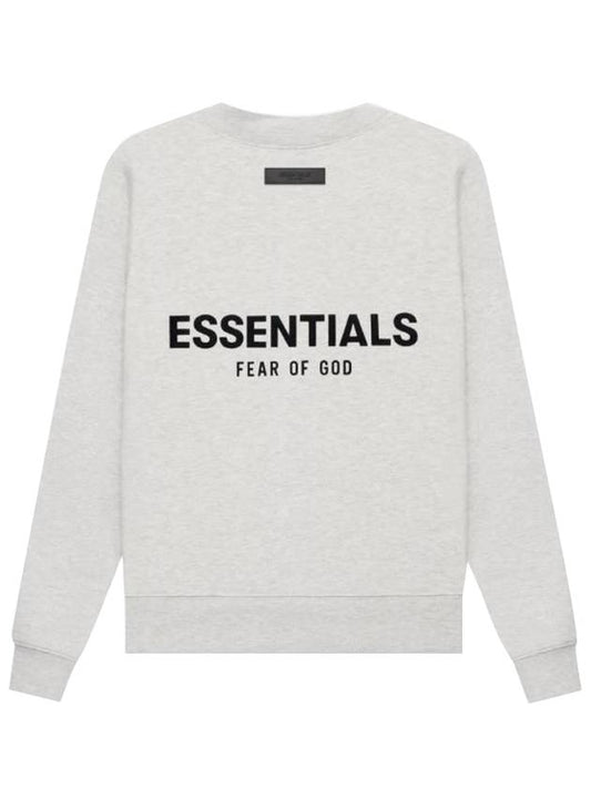 Essential The Core Collection Crew Neck Sweatshirt Light Oatmeal Women - FEAR OF GOD ESSENTIALS - BALAAN 1