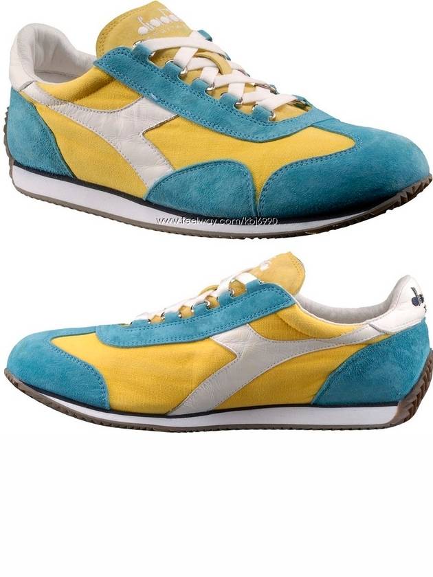 Men's Heritage Equip Stone Wash Low Top Sneakers C5335 - DIADORA - BALAAN 1