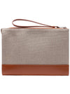 Sense Zipper Clutch Bag Beige Caramel - CHLOE - BALAAN 5