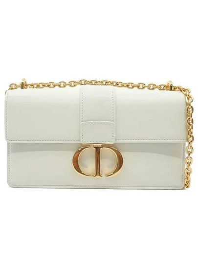 30 Montaigne East West Calfskin Chain Shoulder Bag Latte - DIOR - BALAAN 2