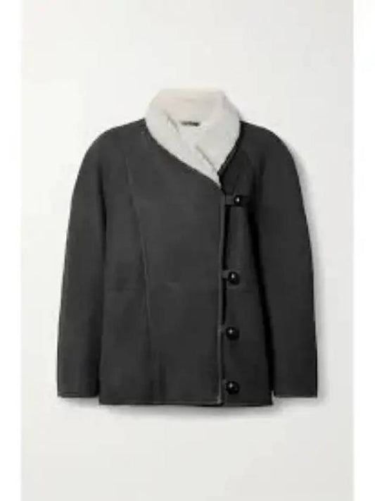 Avenilla shearling coat faded black MA127722A002E02FK - ISABEL MARANT - BALAAN 2