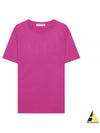 Logo Printed Short Sleeve T-Shirt Pink - VALENTINO - BALAAN 2