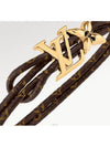 LV Bloom Monogram Bracelet Gold Brown - LOUIS VUITTON - BALAAN 4