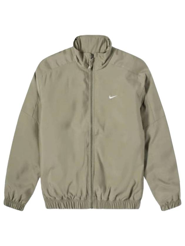 NRG Solo Swoosh Satin Bomber Jacket Light Army - NIKE - BALAAN 1