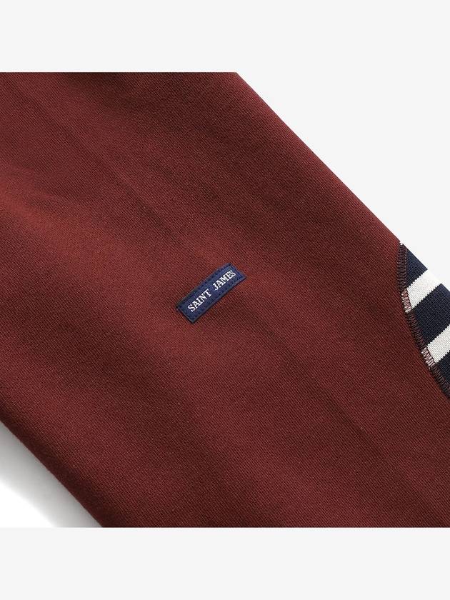 Saint James Bon Elbow Patches Bordeaux Marine Ecru - SAINT JAMES - BALAAN 4