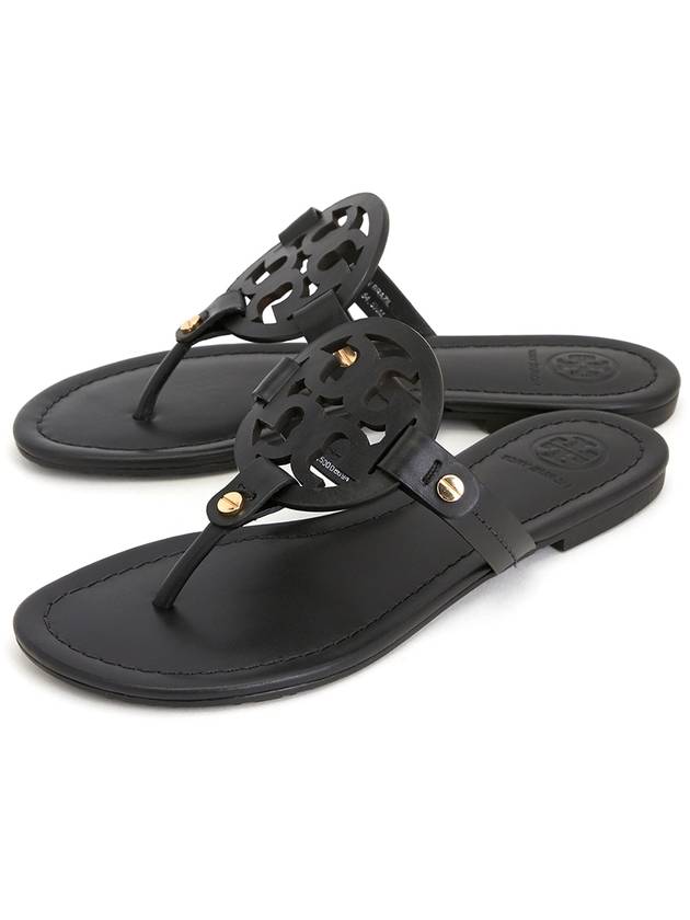 Miller Leather Sandals Black - TORY BURCH - BALAAN 2