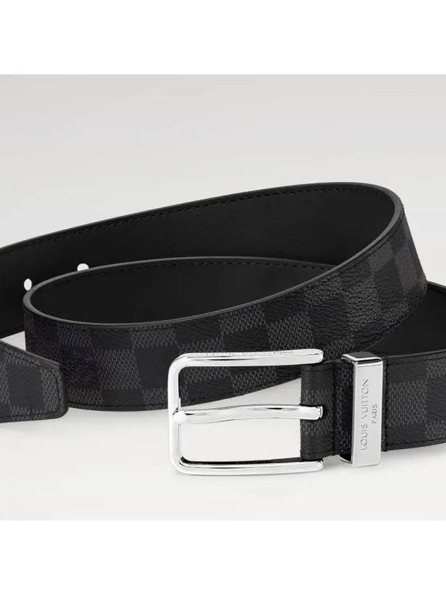 Pont Neuf 35MM Canvas Belt Grey - LOUIS VUITTON - BALAAN 4