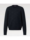 1AGHU6 LV Blazon All Over Embroidered Crew Neck - LOUIS VUITTON - BALAAN 1