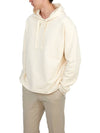 Drop Shoulder Cotton Hoodie Ivory - LEMAIRE - BALAAN 5