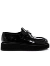 Brushed Leather Loafers Black - PRADA - BALAAN 2