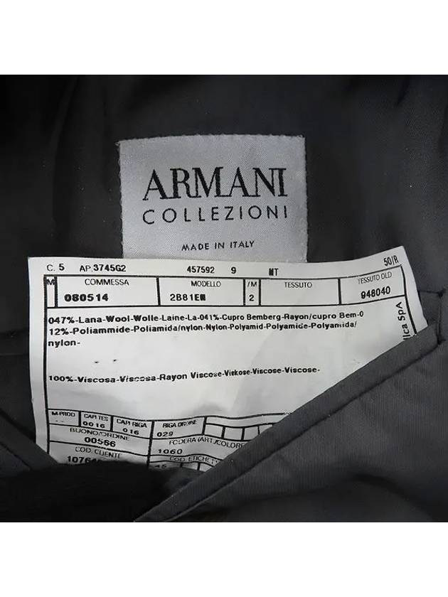 Armani COLLEZIONI Gray Color Striped Rayon Blend Men s Suit SET - GIORGIO ARMANI - BALAAN 6