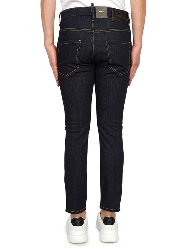 Dark Rinse Wash Skater Denim Jeans Blue - DSQUARED2 - BALAAN 4