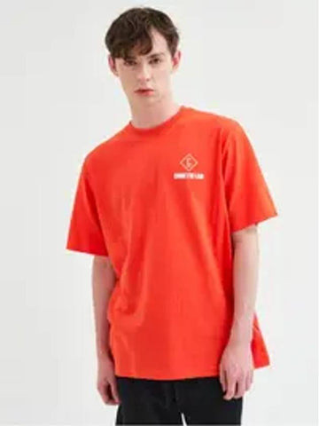 LAB logo printing overfit short sleeve t shirt orange - CODE I'M - BALAAN 1