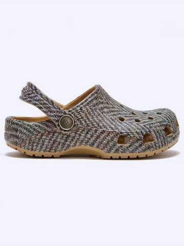 Kids Classic Tweed Clog Sandals Grey - CROCS - BALAAN 1