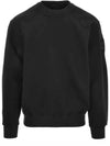 Shadow Logo Crew Neck Cotton Sweatshirt Black - STONE ISLAND - BALAAN 2