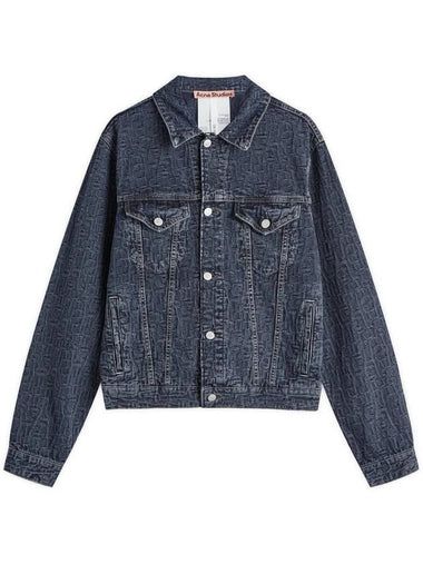 Rye Monogram Denim Jacket Blue - ACNE STUDIOS - BALAAN 1