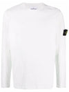 Wappen Patch Crew Neck Knit Top White - STONE ISLAND - BALAAN 2