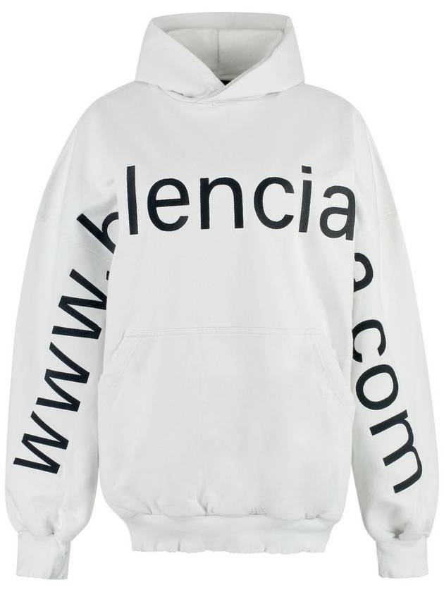 BALENCIAGA LARGE FIT HOODIE - BALENCIAGA - BALAAN 1