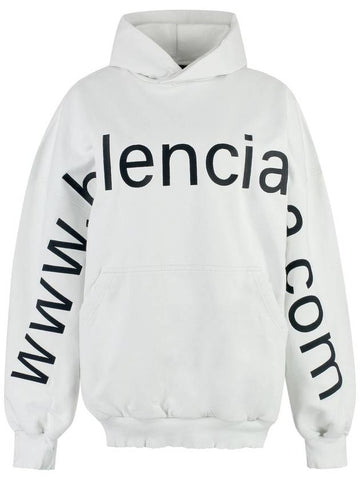 BALENCIAGA LARGE FIT HOODIE - BALENCIAGA - BALAAN 1