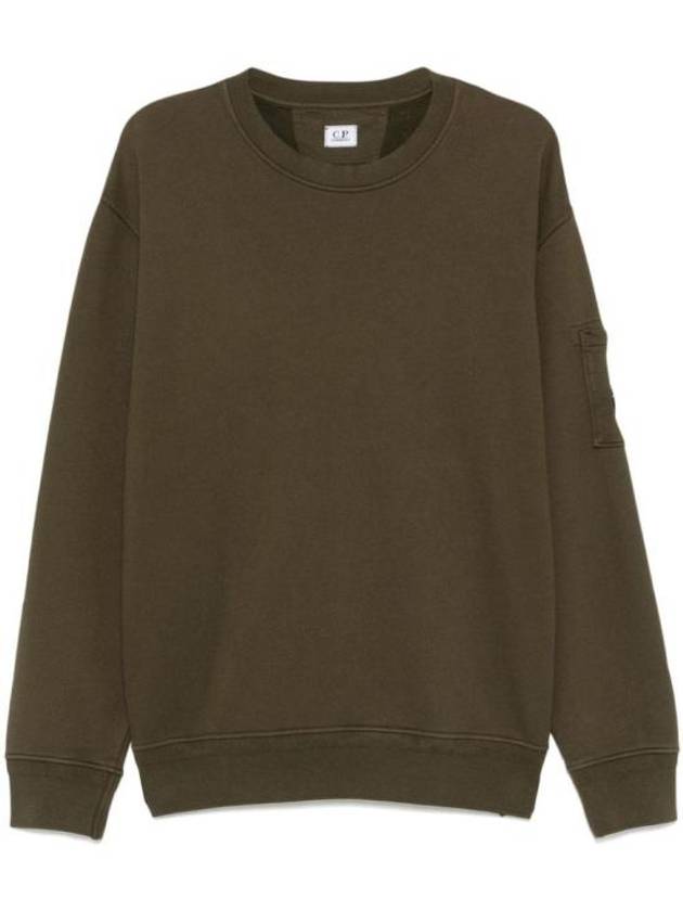 Cotton Diagonal Fleece Lens Sweatshirt Green - CP COMPANY - BALAAN 2