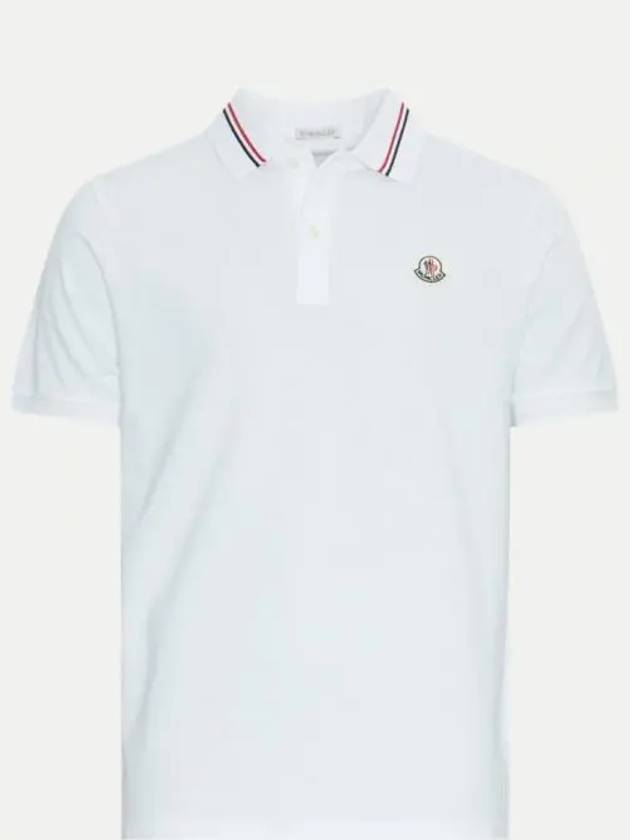 24 8A00021 89A16 002 Logo Patch Polo Shirt - MONCLER - BALAAN 1