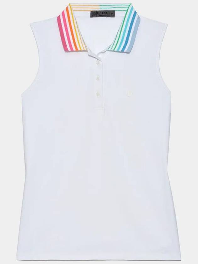 Color Blend Silky Tech Sleeveless Polo G4LS23K860B SNO - G/FORE - BALAAN 1